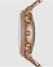 Fossil - Monroe HR Rose Gold-Tone Hybrid Smartwatch FTW7037