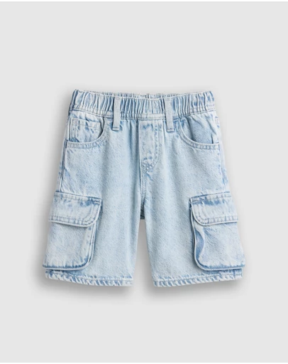 GAP - Denim Baggy Cargo Shorts - Babies-Kids