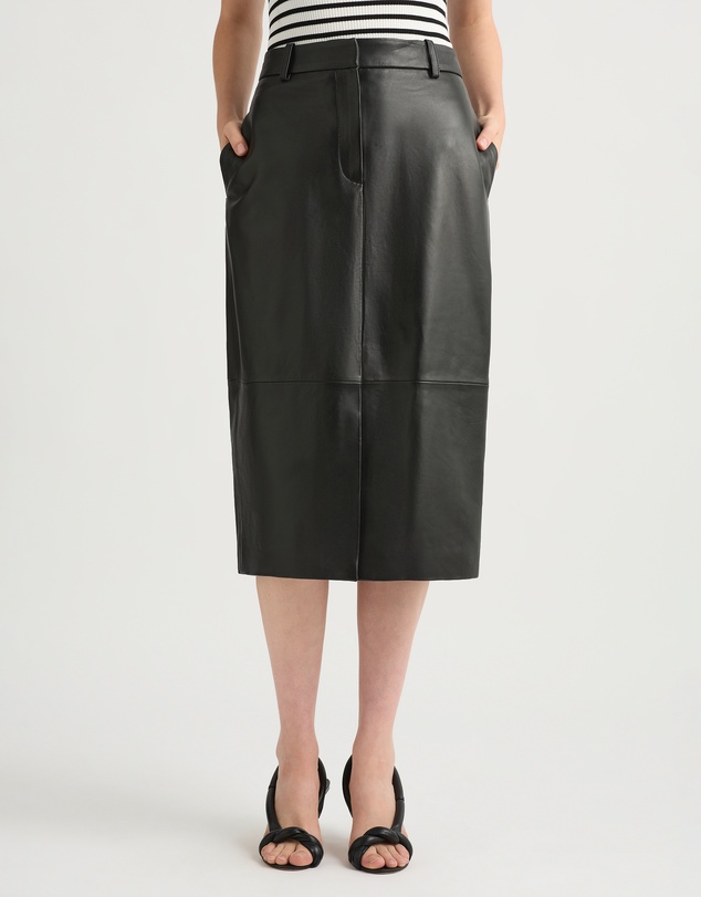 David Lawrence - Emmanuel Leather Skirt