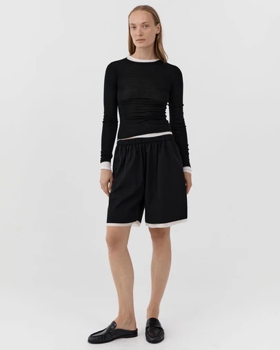 St. Agni - Layered Bermuda Shorts