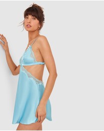 Bras N Things - Night Games Summer Crush Slip-Light Blue