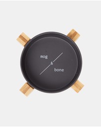 Mog & Bone - Single Bamboo Cat Bowl Black
