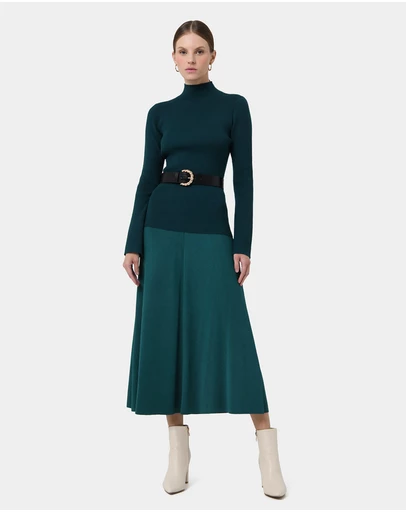 Forcast - Annette A-Line Knit Skirt
