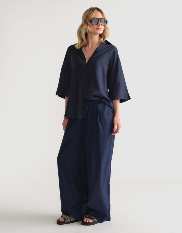 Decjuba - D-Luxe Linen Blend 3/4 Shirt