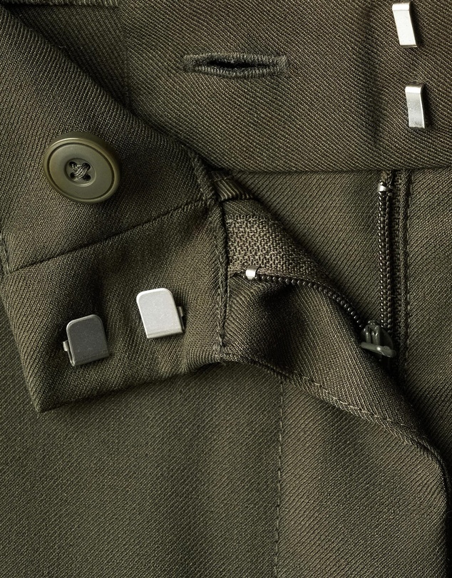M.N.G - Pleated Trousers With Button Detail