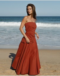 Forcast - Deb Cotton Midi Full Skirt