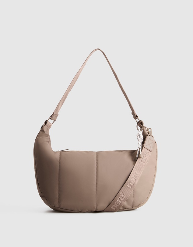 Nere - Coated Crescent Sling Bag