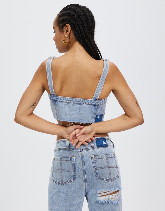 JGR & STN - Elisha Denim Top