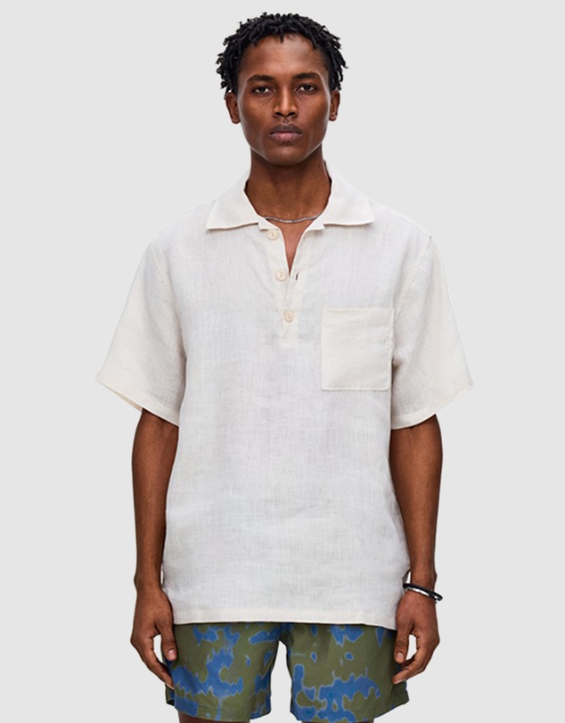 OAS Company - Beige Girona Linen Shirt