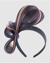 Fillies Collection - Bespoke Navy Nude Racing Fascinator