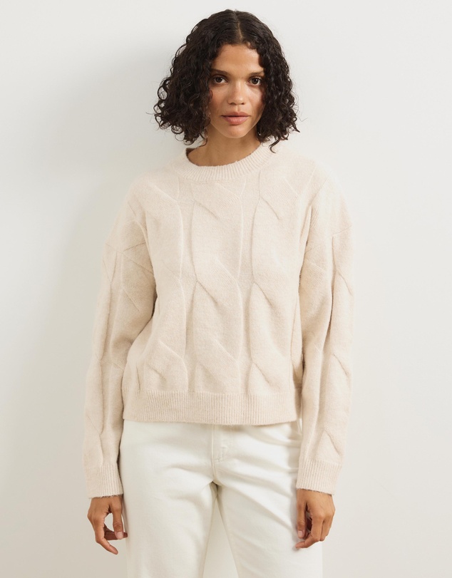 Atmos&Here - Stella Cable Knit Oversized Knit Jumper