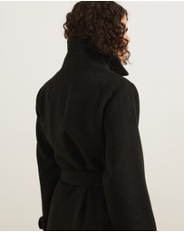 Atmos&Here - Nicky Wool Blend Funnel Neck Coat