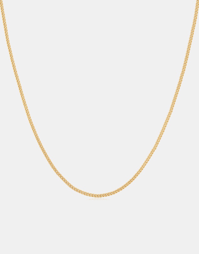 Ania Haie - Ania Haie Gold Slim Curb Link Chain Necklace