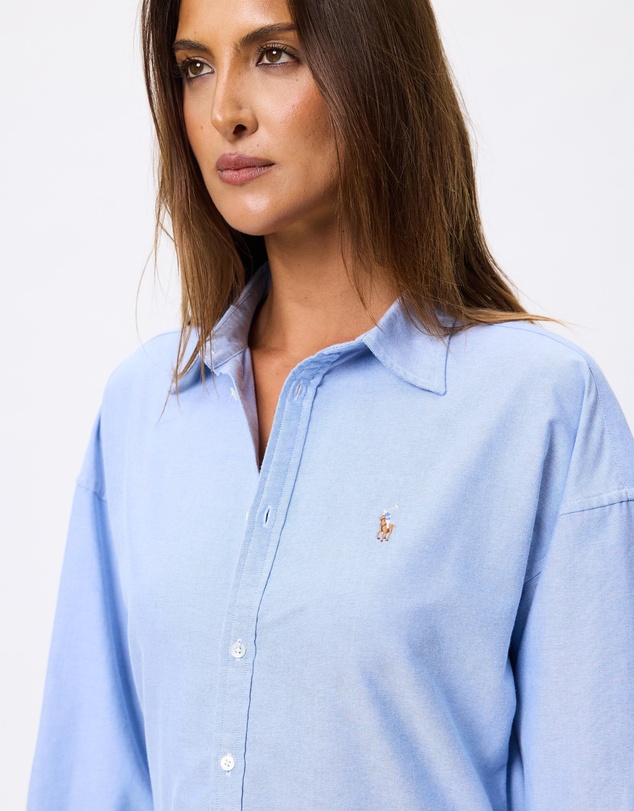 Polo Ralph Lauren - Cotton Oxford Paneled Shirtdress - ICONIC EXCLUSIVE