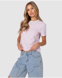 EDIKTED - Callahan Striped T Shirt
