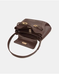 JW PEI - Rhea Pebbled Double Buckle Shoulder Bag