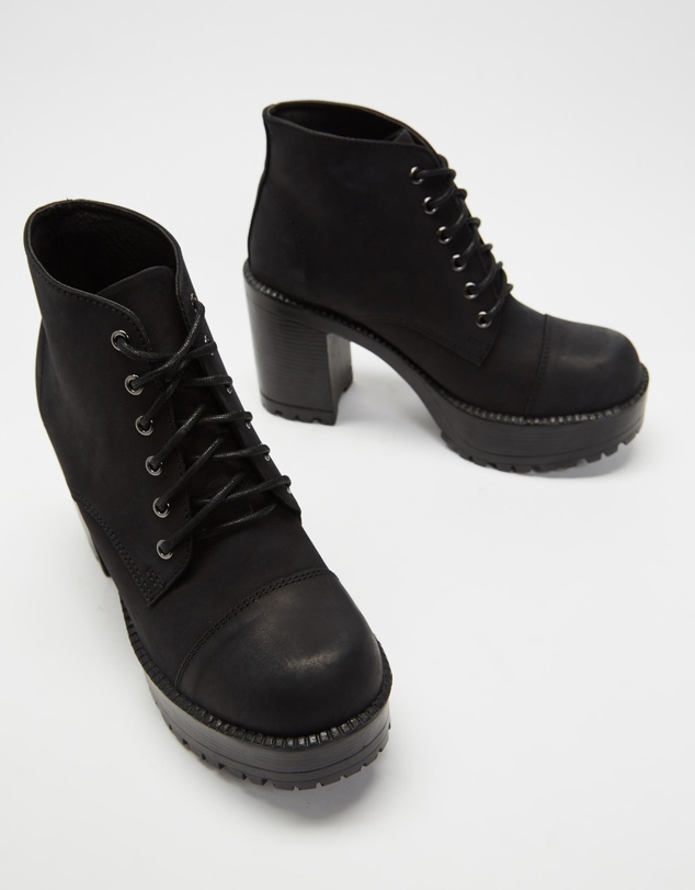 ROC Boots Australia - Pampas Leather Platform Ankle Boots