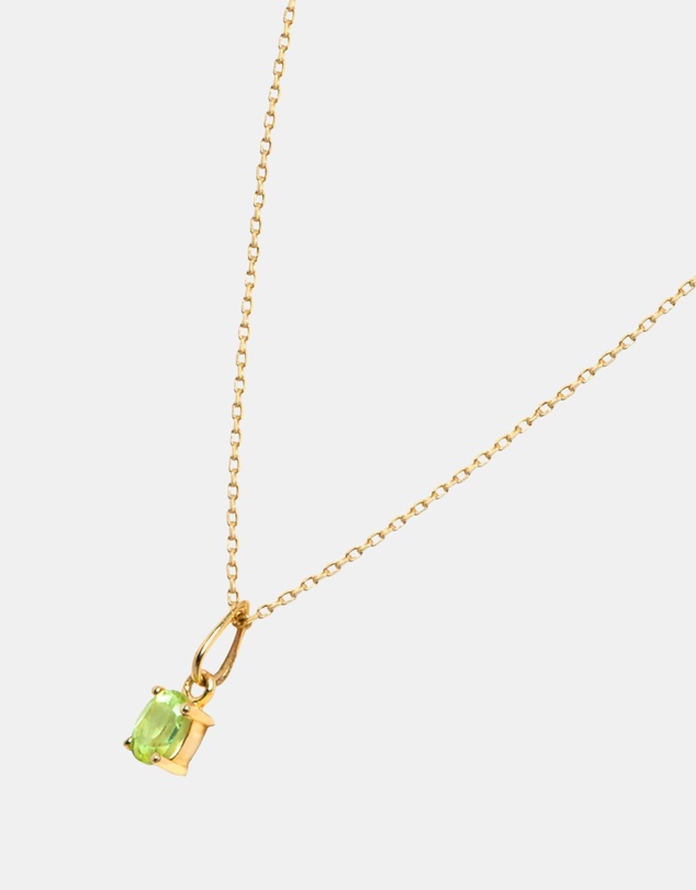 Luna Rae - Solid Gold - Peridot Necklace