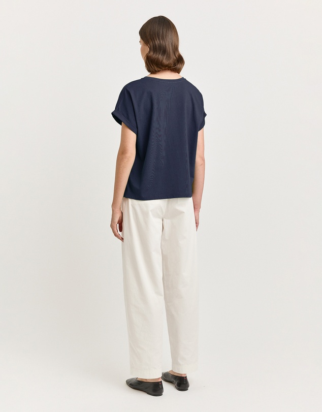 Toorallie - Roll Sleeve Organic Cotton Tee