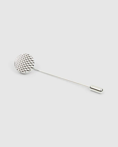 yd. - Textured Circle Lapel Pin