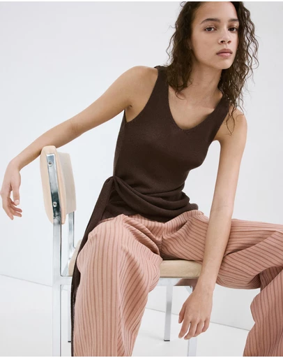 M.N.G - Knitted Top with Knot Detail
