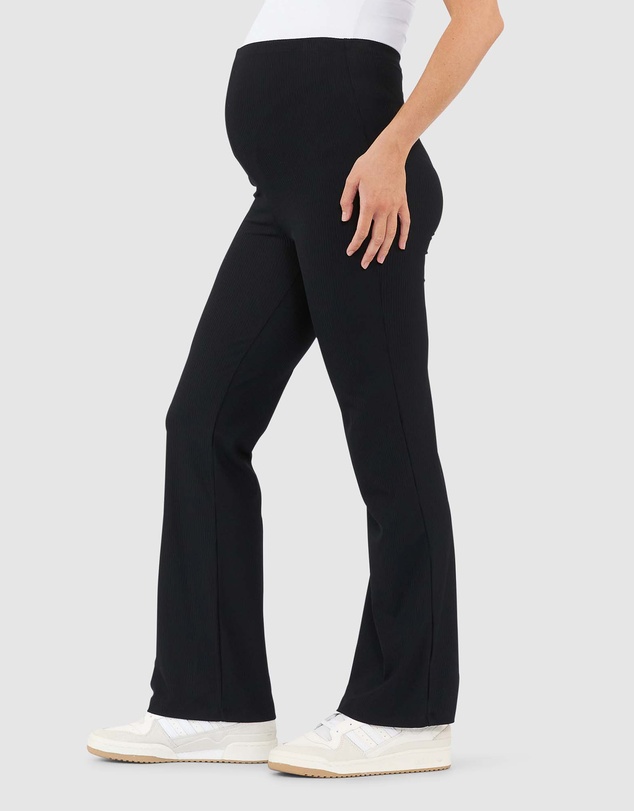 Ripe Maternity - Jonah Rib Flare Pant