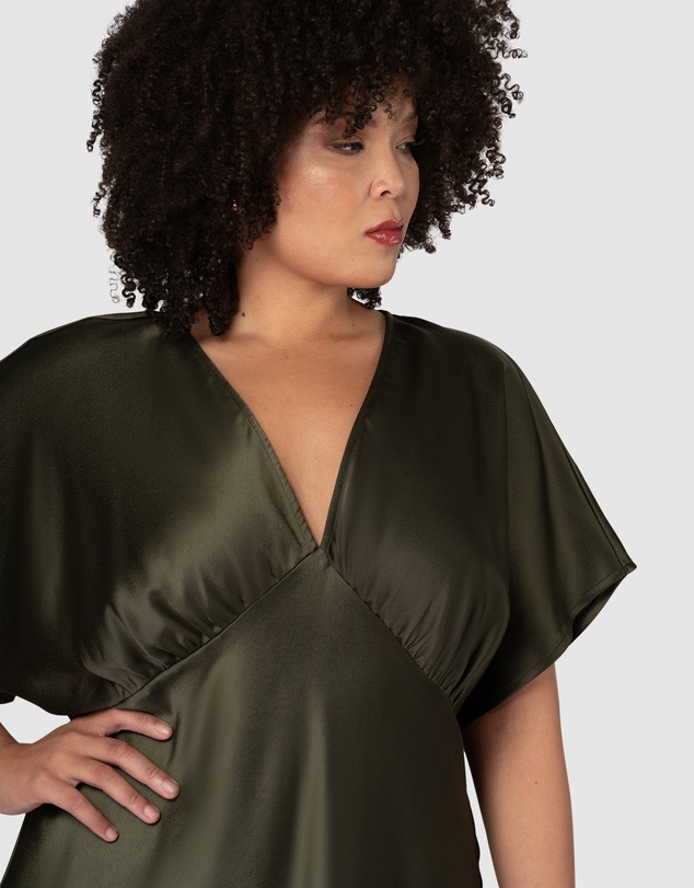 Pink Dusk by Curve Project - Wanting More Midi Dress