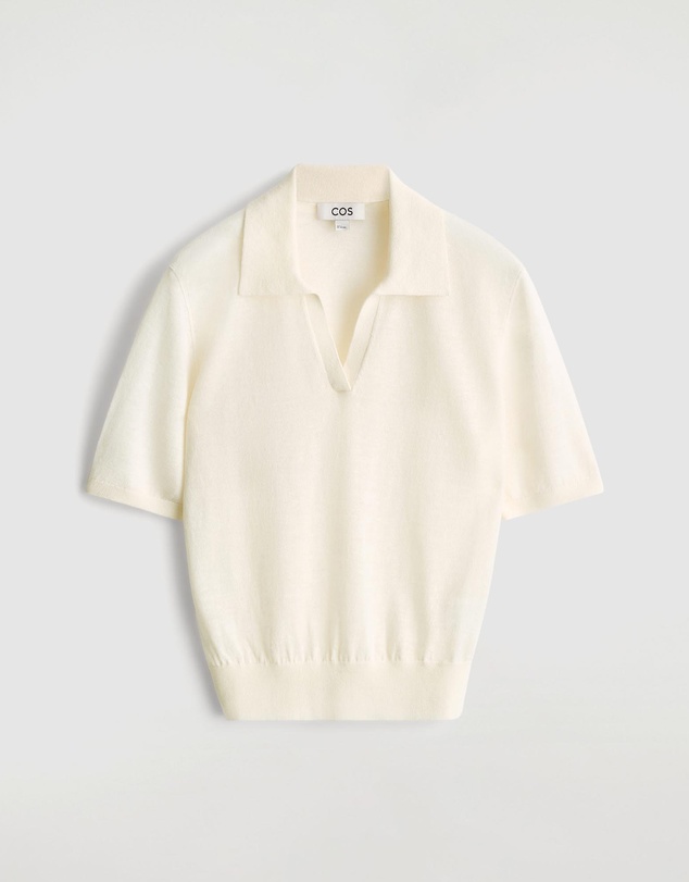 COS - Knitted Linen-Merino Polo Shirt