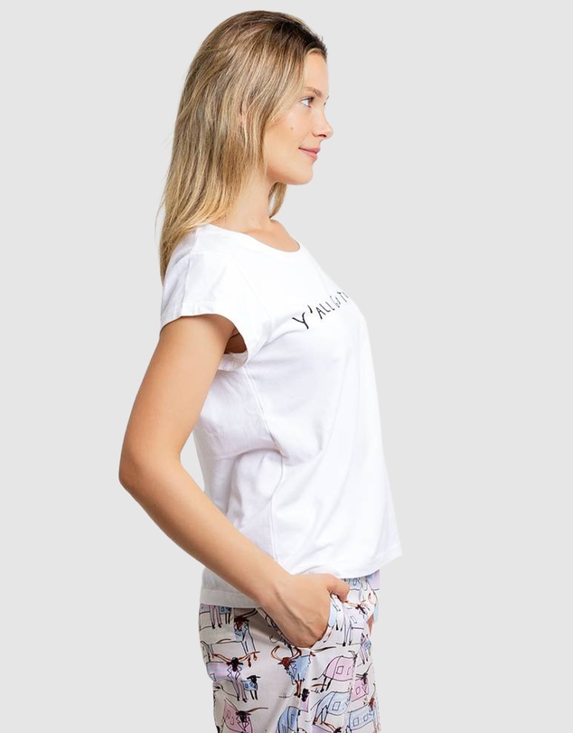 Sant And Abel - Women's Drawbertson Y'All Go To Bed T-Shirt