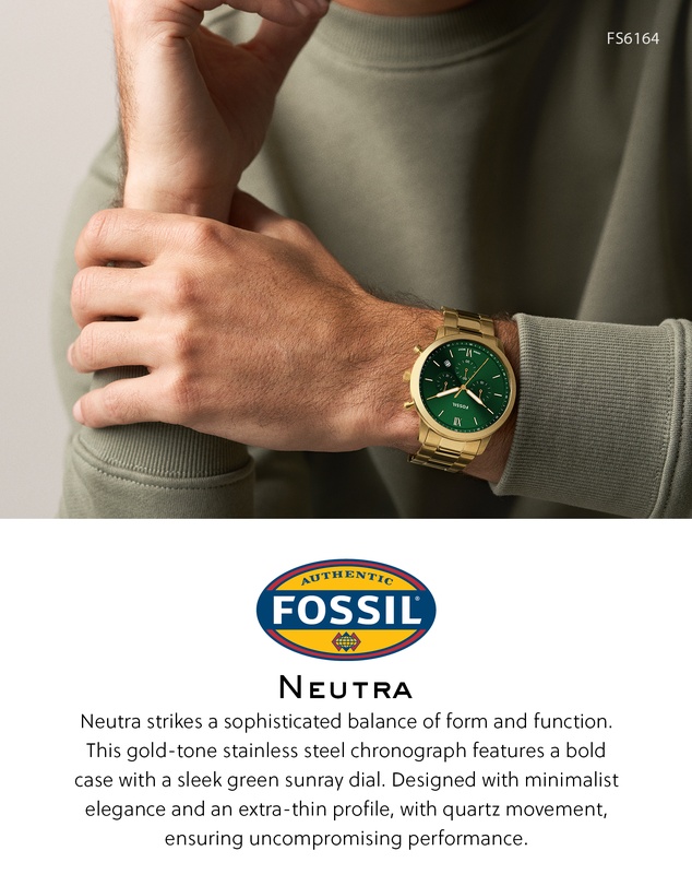 Fossil - Neutra Gold Tone Chronograph Watch