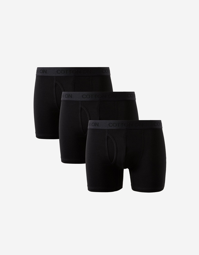 Cotton On - 3 Pack Mens Organic Cotton Boxer Brief