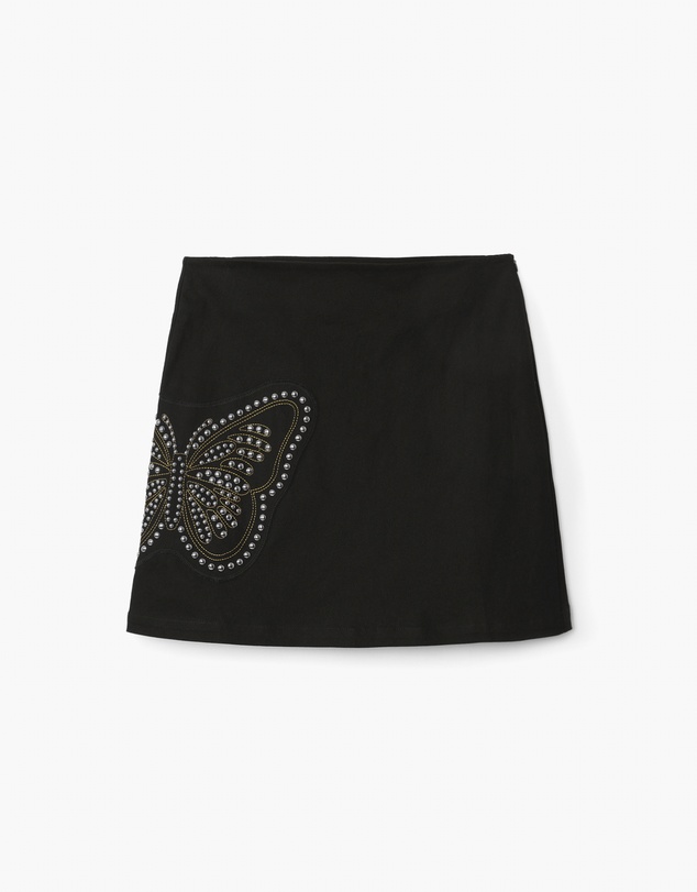 Desigual - Slim butterfly miniskirt