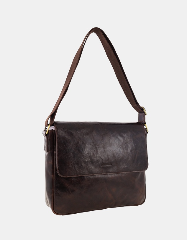 Pierre Cardin - Pierre Cardin Men's Leather Classic Messenger/Computer Bag