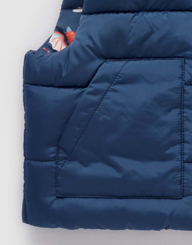 Purebaby - Reversible Puffer Vest -Kids-Babies