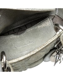 Pre-Loved by Azura Reborn - Pre-Loved Micro Metallic Calfskin Cannage Lady Dior