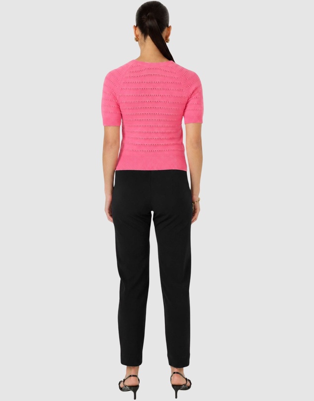 SACHA DRAKE - Eyelet Knit Top