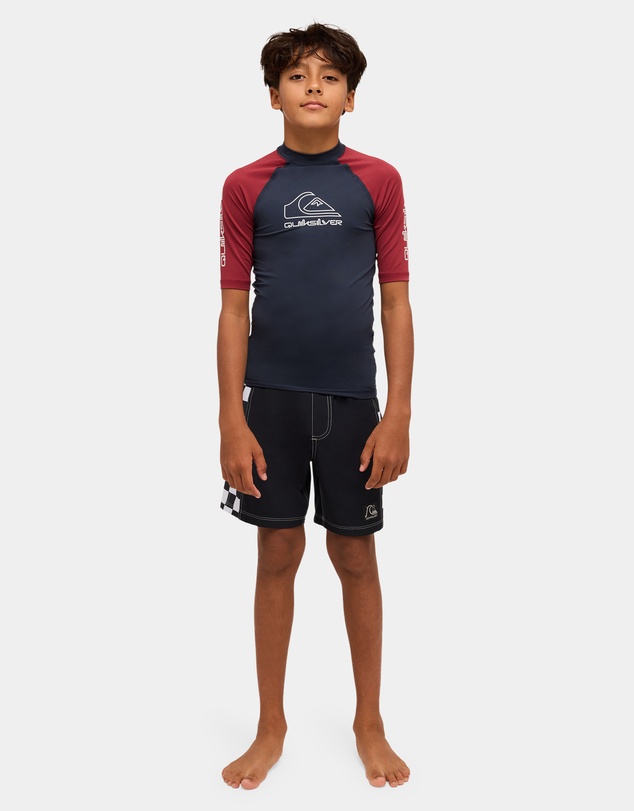 Quiksilver - Boys 8 to 16 On Tour Short Sleeve Rash Vest