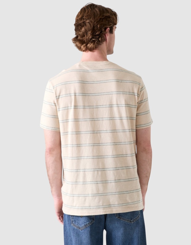 GUESS - Striped Acid Wash T-Shirt