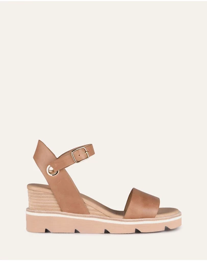 Jo Mercer - Katie Mid Heel Wedge Sandals