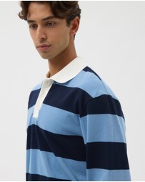 AERE - Striped Rugby Polo