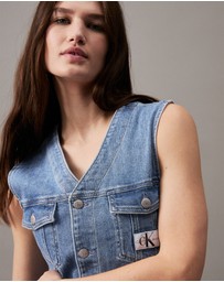 Calvin Klein Jeans - Sleeveless Denim Mini Dress
