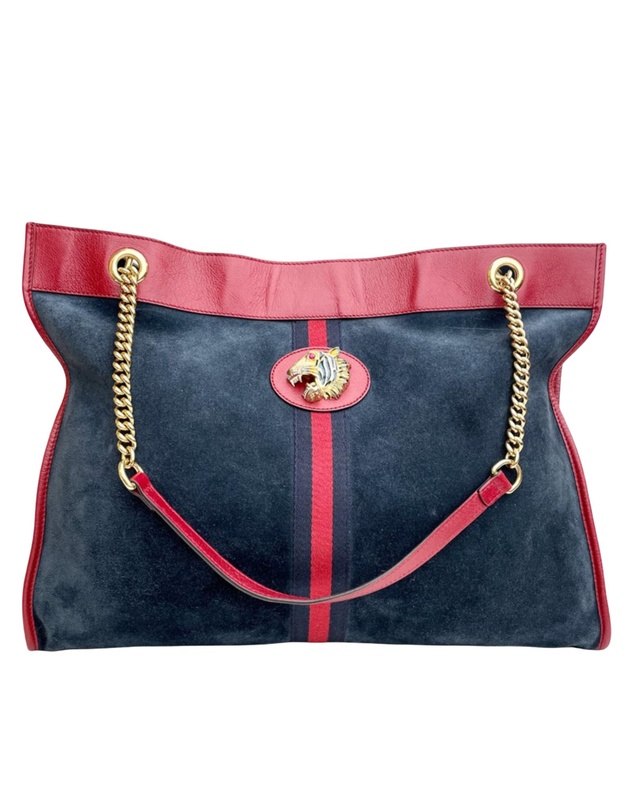 Pre-Loved by Azura Reborn - Pre-Loved Large Web Suede Rajah Tote