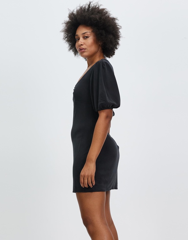 Third Form - Marble Balloon Sleeve Mini Dress