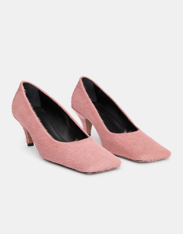 ARKET - Pony-Hair Effect Leather Pumps