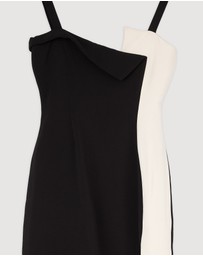 Revibe - Repaired BY JOHNNY. Phillipa Fold Contrast Dress - AU 6