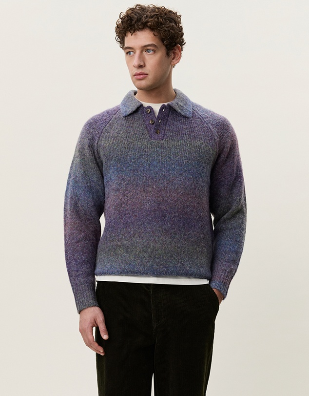 Les Deux - Gradient Knitted Polo
