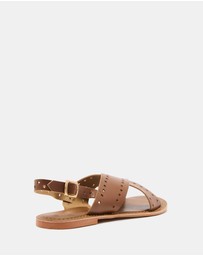 Just Because - Malita Leather Slingback Sandals