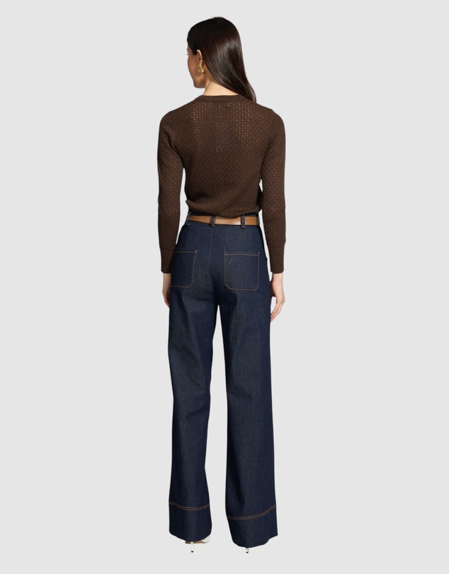 Honey and Beau - Biana Knit Button Up Top