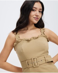 Honey and Beau - Venture Out Tie Dress