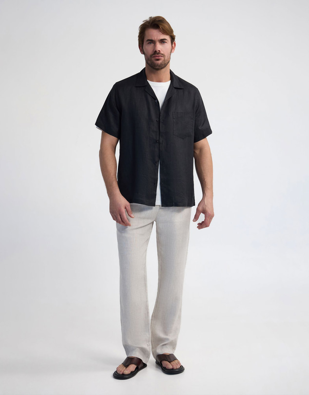 Oxford - Griffin French Linen Short Sleeve Shirt